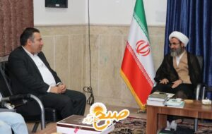 دیدار مسئولان آب منطقه‌ای و بیمه سلامت نظرآباد با امام جمعه!